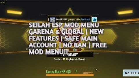 SEILAH ESP MOD MENU GARENA & GLOBAL | SAFE MAIN ACCOUNT | NO BAN | NO CRASH | FREE