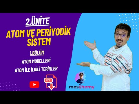 atomun yapısı tyt, atomun yapısı 9.sınıf, tyt konu anlatımı tyt kimya pdf 2 (atomun yapısı 1.kısım)