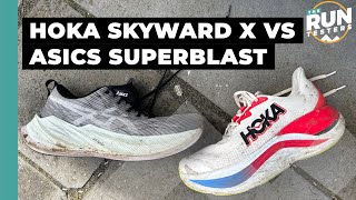 Hoka Skyward X vs Asics Superblast: Battle of the max-stack super-trainers