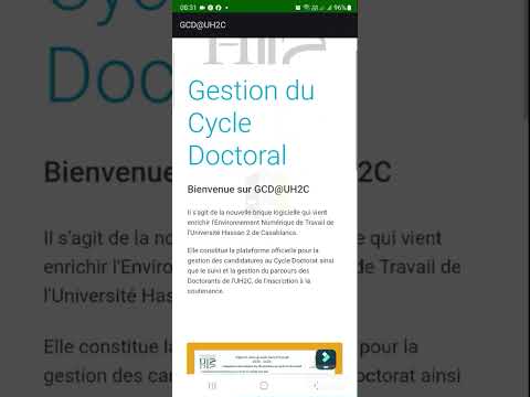 توضيح حول تعديل البرمجة والمصادقة واختيار المواضيع سلك الدكتوراه جامعة الحسن الثاني الدار البيضاء