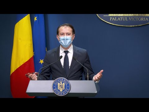 12/28/20:  Briefing de presă susținut de premierul Florin Cîțu, la finalul ședinței de guvern.