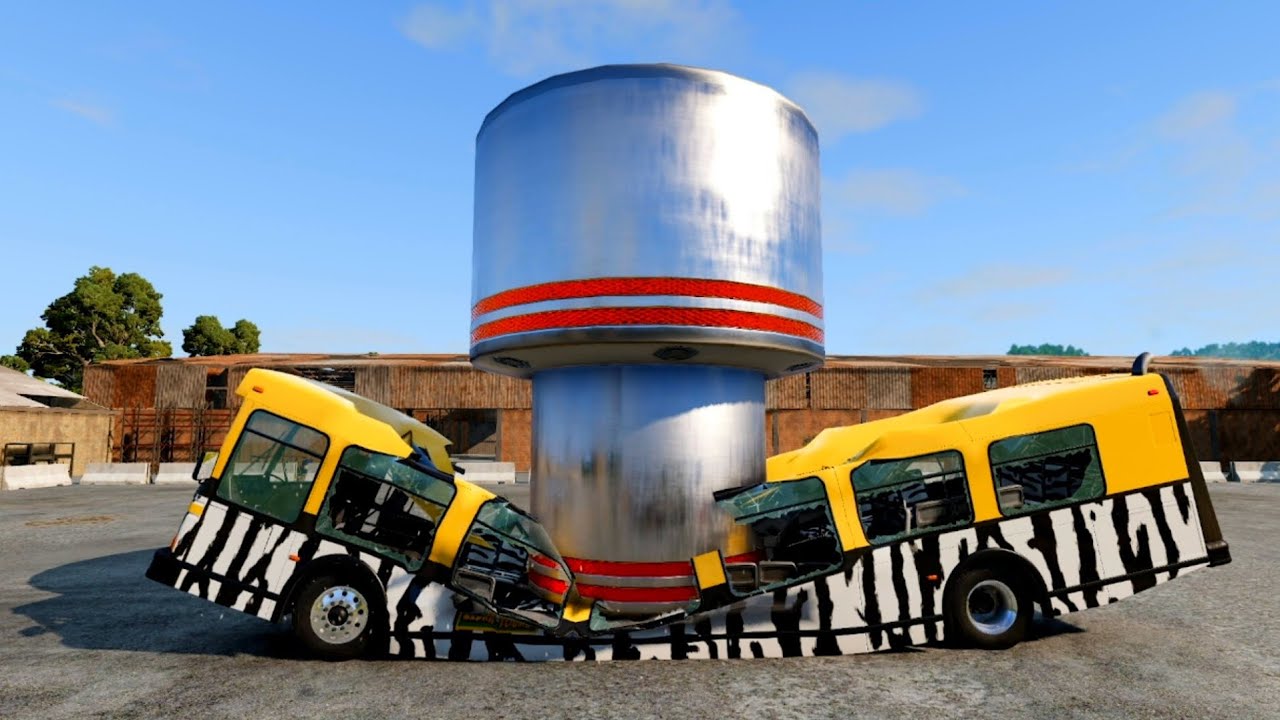 Cars & Bollard but Upside Down BEAMNG. DRIVE YouTube