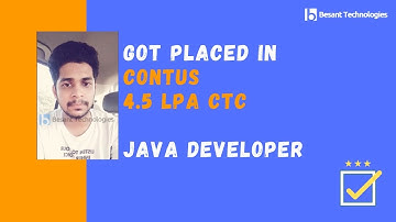 Besant Technologies Velachery Reviews | Lokesh Got Placed in CONTUS 4.5LAC | EEE to Java Developer