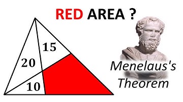 Menelaus Theorem vs The RED Triangle | Can You Solve It?
