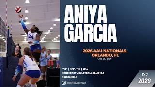 Aniya Garcia | 2029 | OPP/OH | #34 | Northeast VBC 15.2