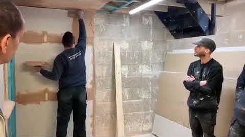 Plastering Demonstration from Spencer at Able Skills!