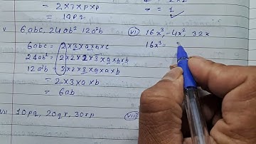 Class 8 - Exercise 14.1 - Q 1 | Find the common factors of the given terms