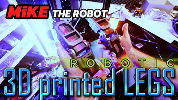 3D-Printed walking Robot MiKE - 3D printed legs build and assembly