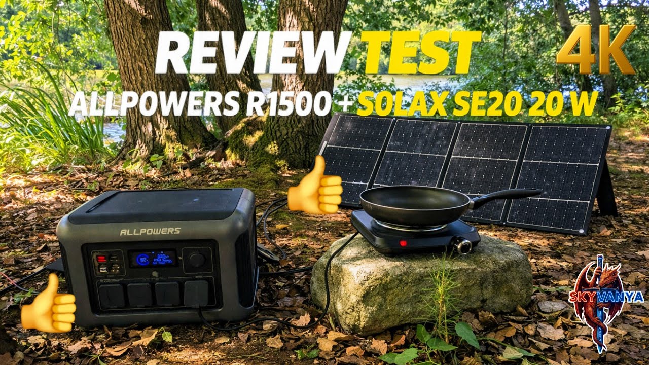 ALLPOWERS R1500 + SOLAX SE200 — Full 1800W Kit. Review and tests