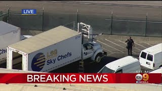 Police Investigating Suspicious Device On Food Supplier Truck At LAX