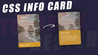 Simple UI Info Card Design with CSS Tutorial