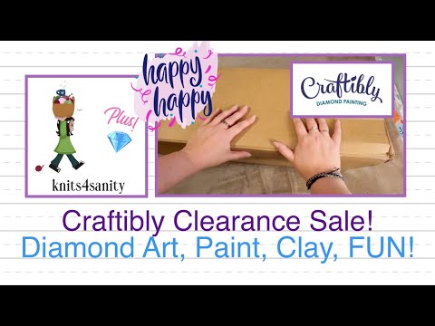 Craftibly Unboxing! Clearance Sale Diamond Art, Painting, Clay, Accessories  🤩 