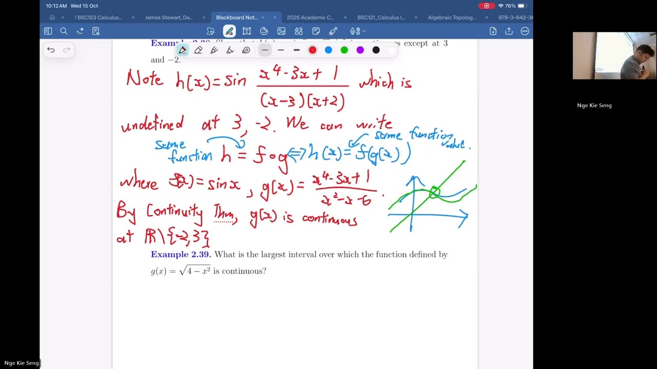 Differentiability of Real-Valued Functions | Calculus I A Lecture 5 | Nge Kie Seng 20251015