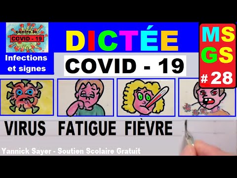 Dictée Maternelle en MS et GS sur la covid-19 (coronavirus) # 28 Dictée Maternelle en MS et GS sur la covid-19 (coronavirus) # 28