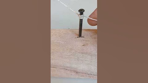 The simplest technique of rope binding is with nails #knotskill #knot