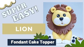 How to make a LION fondant cake topper. ( EASY ) screenshot 4