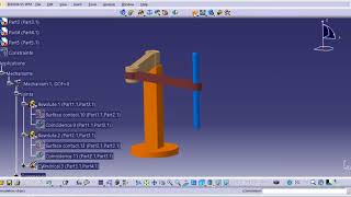 catia v5 assembly and simulation ##55: (scara robot simulation)