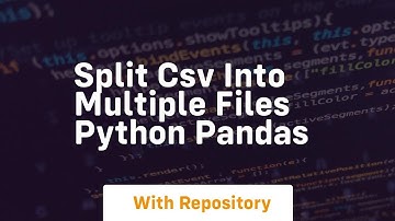 split csv into multiple files python pandas