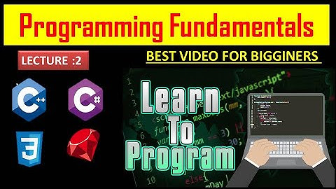 Lecture 2: Basic Terms | Introduction to Programing in urdu | Hindi | Programming Fundamental || ALQ