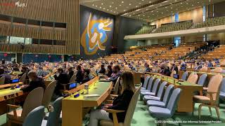Suasana Sidang Umum PBB saat Presiden Jokowi sampaikan Pidatonya, 23 September 2021