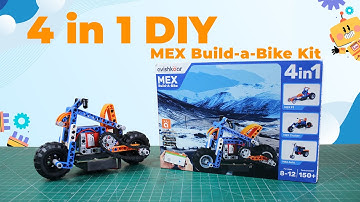 Avishkaar MEX 4-in-1 DIY Build-a-Bike Kit Review | App Controlled Smart Robotic Toy  @SparshHacks ​