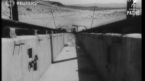 Amerikaanse marine voert wapentesten uit in de Californische woestijn (1948)