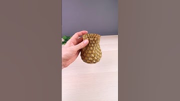 Curved Honeycomb Vase #3dprinting