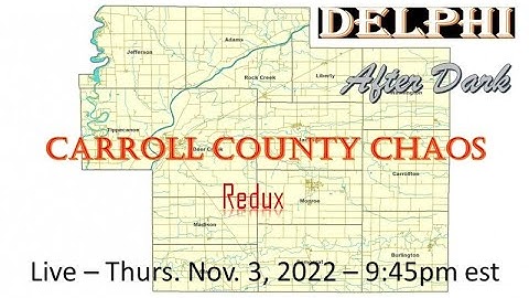 Carroll County Chaos Redux #Delphi #Mononhighbridge #CarrollCountyChaos
