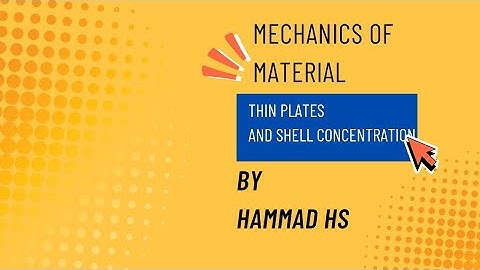 | Thin Plates And Shell Concentration | @EngineeringTalksHMD 
