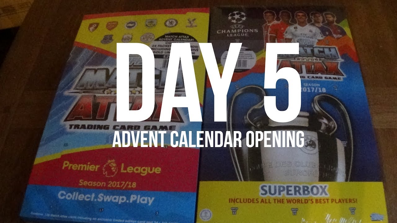 DAY 5!!! MATCH ATTAX 2017 Christmas ADVENT CALENDAR Champions & Premier OPENING trading screen