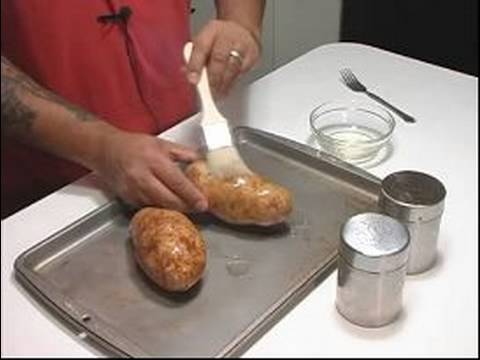 Steak & Spicy Stuffed Potato Recipe : Baking Preparation for Steak & Stuffed Potatoes