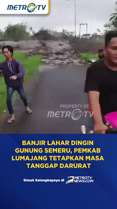 Banjir Lahar Dingin Gunung Semeru #shorts