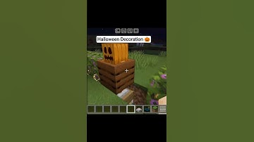 Minecraft Halloween Decoration 🎃 #shorts #minecraft