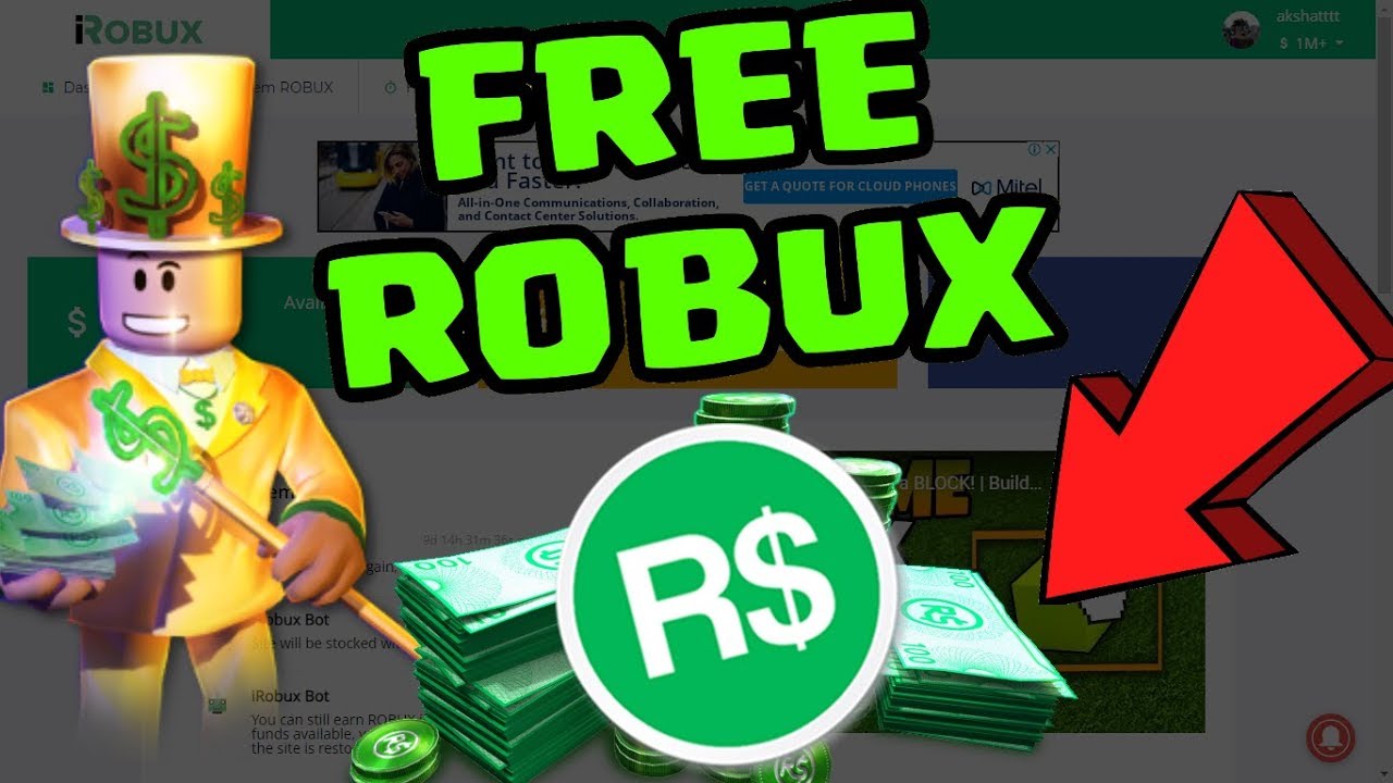 How To Get Free Robux Ligit Irobux Com 2019 Working