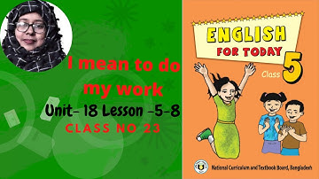 class 5 english unit 18