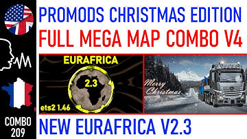 209 | ETS2 1.46 PROMODS FULL MEGA MAP COMBO V4 + NEW EURAFRICA 2.3