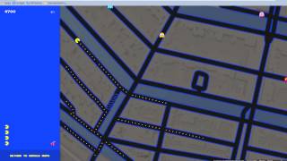 Pac-Man easter egg google maps 2015