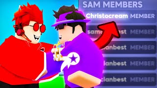 Recruiting A STAR Creator In Roblox Bedwars