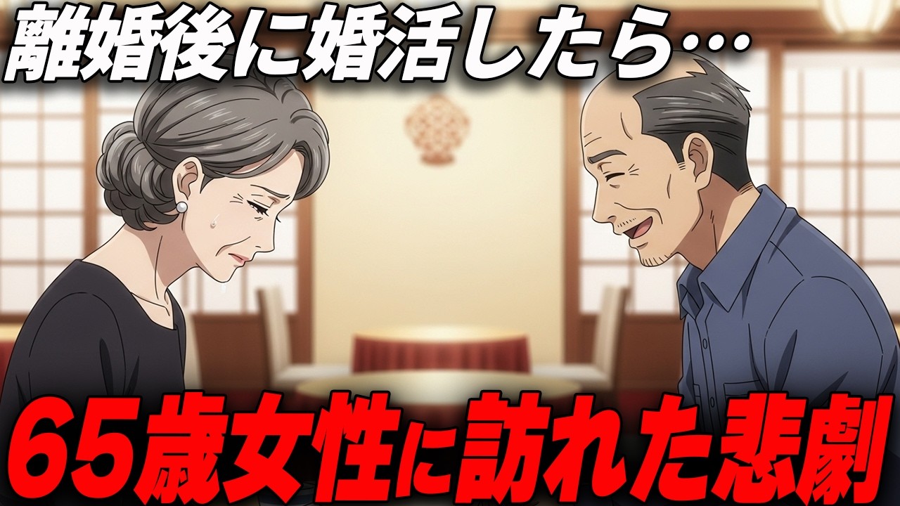 【衝撃】離婚後に婚活…65歳女性を襲った“あまりにも残酷な結末”