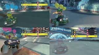 Mario Kart 8 (Wii U) - 4-Player Splitscreen Balloon Battles Online