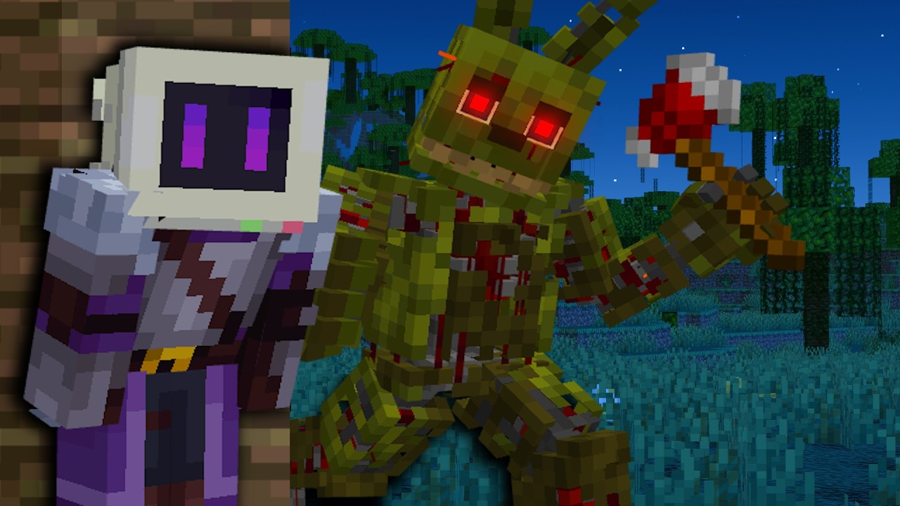 Spring Trap Mod Minecraft Sobreviví a Springtrap en Minecraft - YouTube