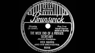 1938 Red Norvo - The Weekend Of A Private Secretary (Mildred Bailey, vocal)