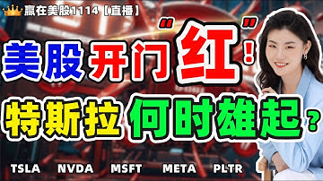 #股票|#Serena|#赢在美股|美股开门“红”？特斯拉雄起要看它！#TSLA #NVDA #MSFT #META #PLTR