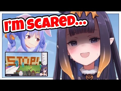 Ina found out Pekora wants to take over EN Area in Minecraft