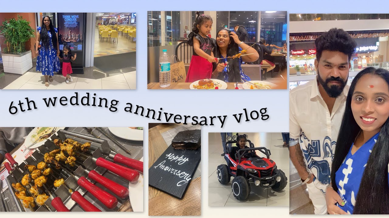 6th year wedding anniversary vlog | family time | family dinner at Barbeque nation 