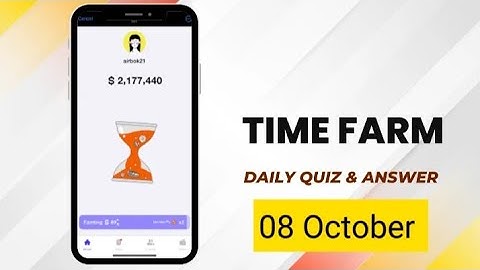 time farm 8 October  answer today | oracle of time when