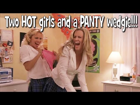 SCREAM Movie - Two HOT girls and a PANTY wedgie!!!