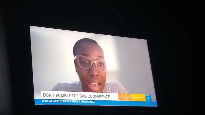 Juanita Taylor ON ABC 13. DON'T FUMBLE THE BAG.