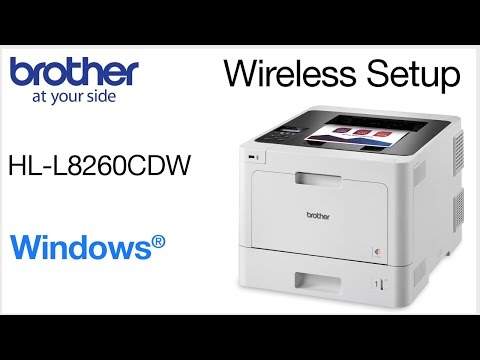 Setup on wireless network - HLL8260CDW - Windows® Version