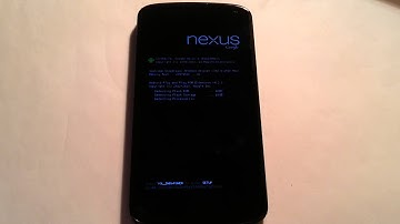 Nexus 4 BIOS Android boot animation